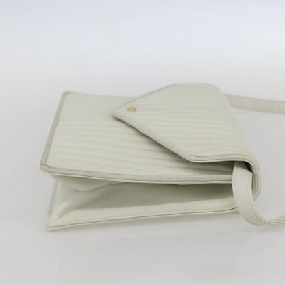 Valentino Garavani Vintage shoulder bag Leather, WHITE, LEATHER, Shoulder bag