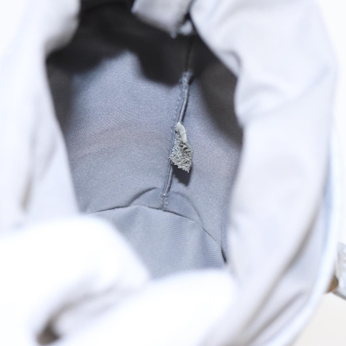 Louis Vuitton Chalk Nano Bag Limited Edition Logo Story Monogram Canvas, GRAY, CANVAS, Handbag