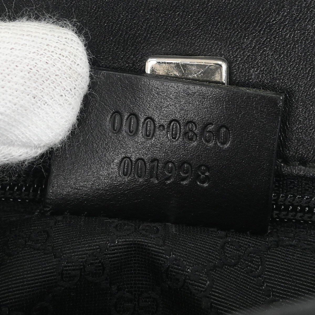 Gucci Web Handbag Leather wih Canvas, BLACK, LEATHER, Handbag