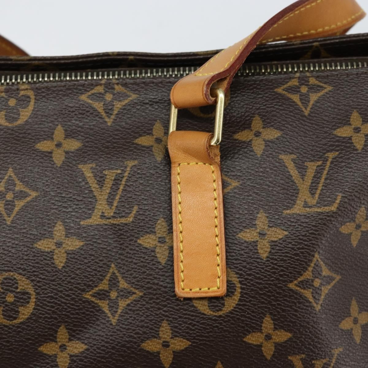 Louis Vuitton Cabas Mezzo Monogram Canvas, BROWN, CANVAS, Tote bag