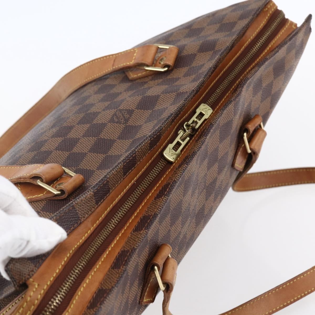 Louis Vuitton Chelsea Handbag Centenaire Damier, BROWN, CANVAS, Tote bag