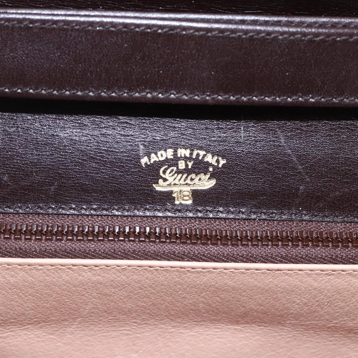 Gucci Vintage Shoulder Bag Leather, BROWN, LEATHER, Shoulder bag