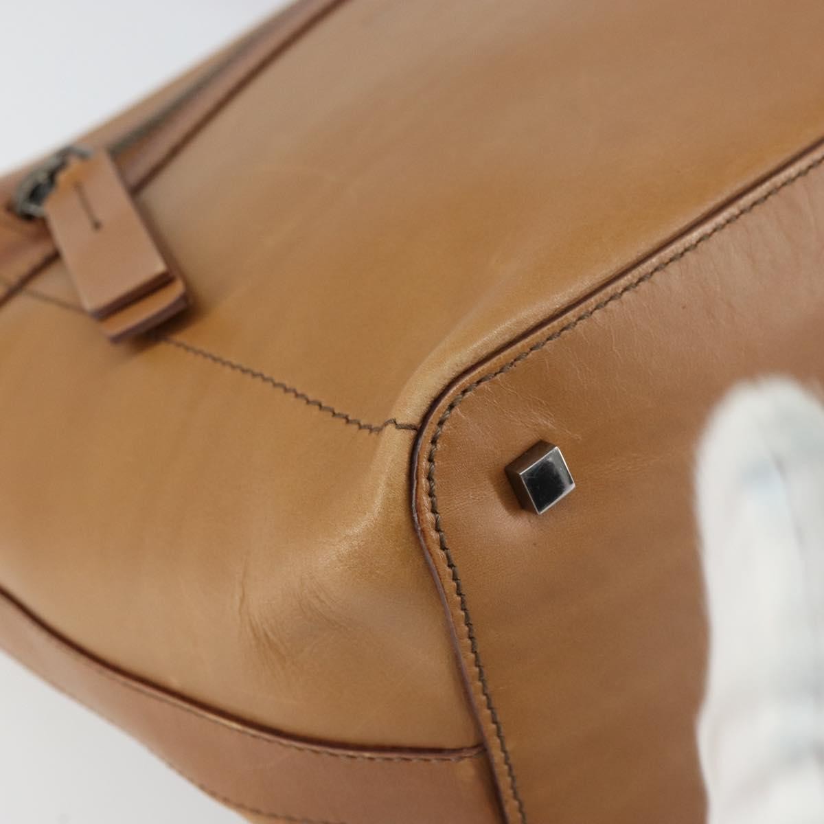 Gucci Vintage Handbag Leather, BROWN, LEATHER, Handbag