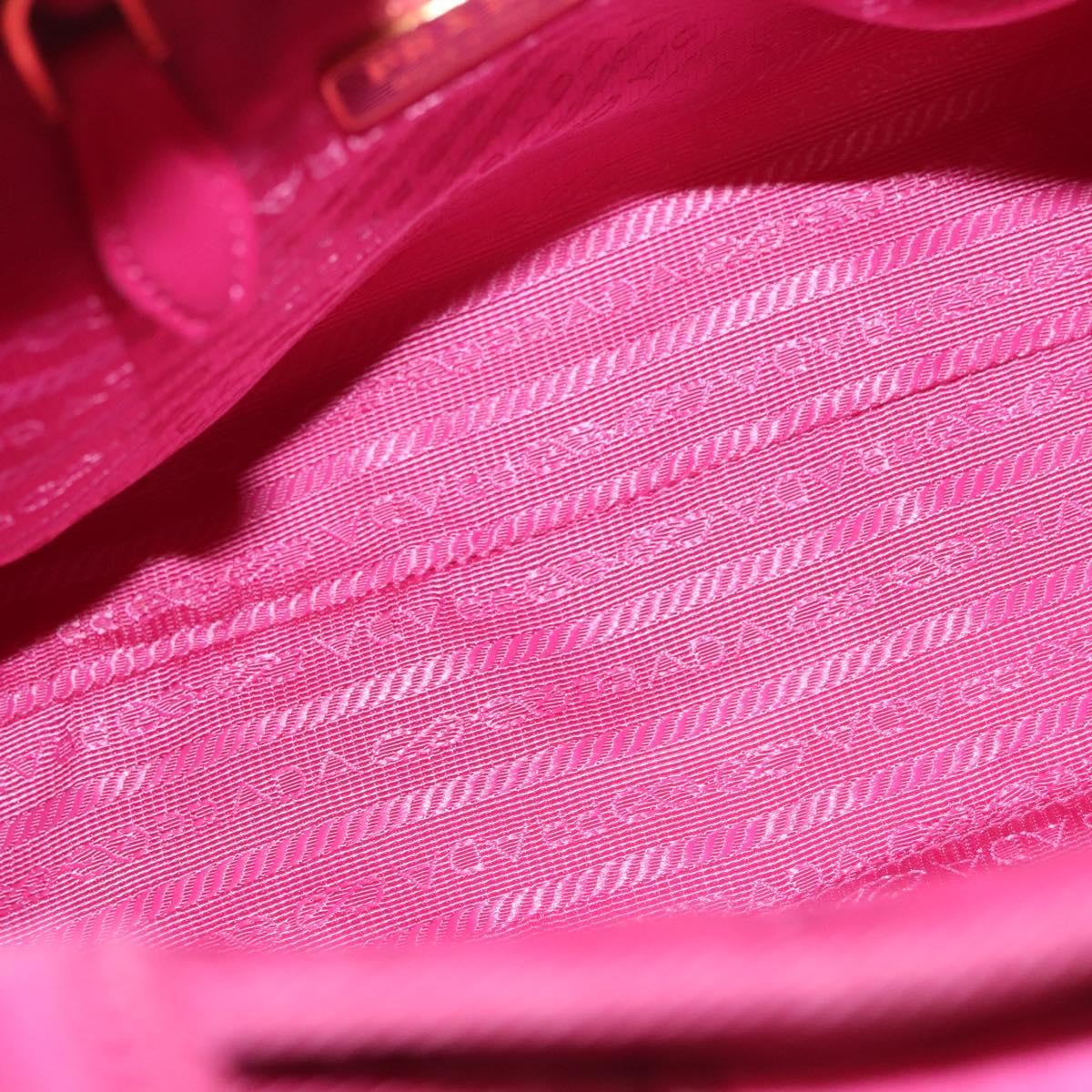 Prada Logo Bow Convertible Tote Tessuto with Leather, PINK, NYLON, Tote bag