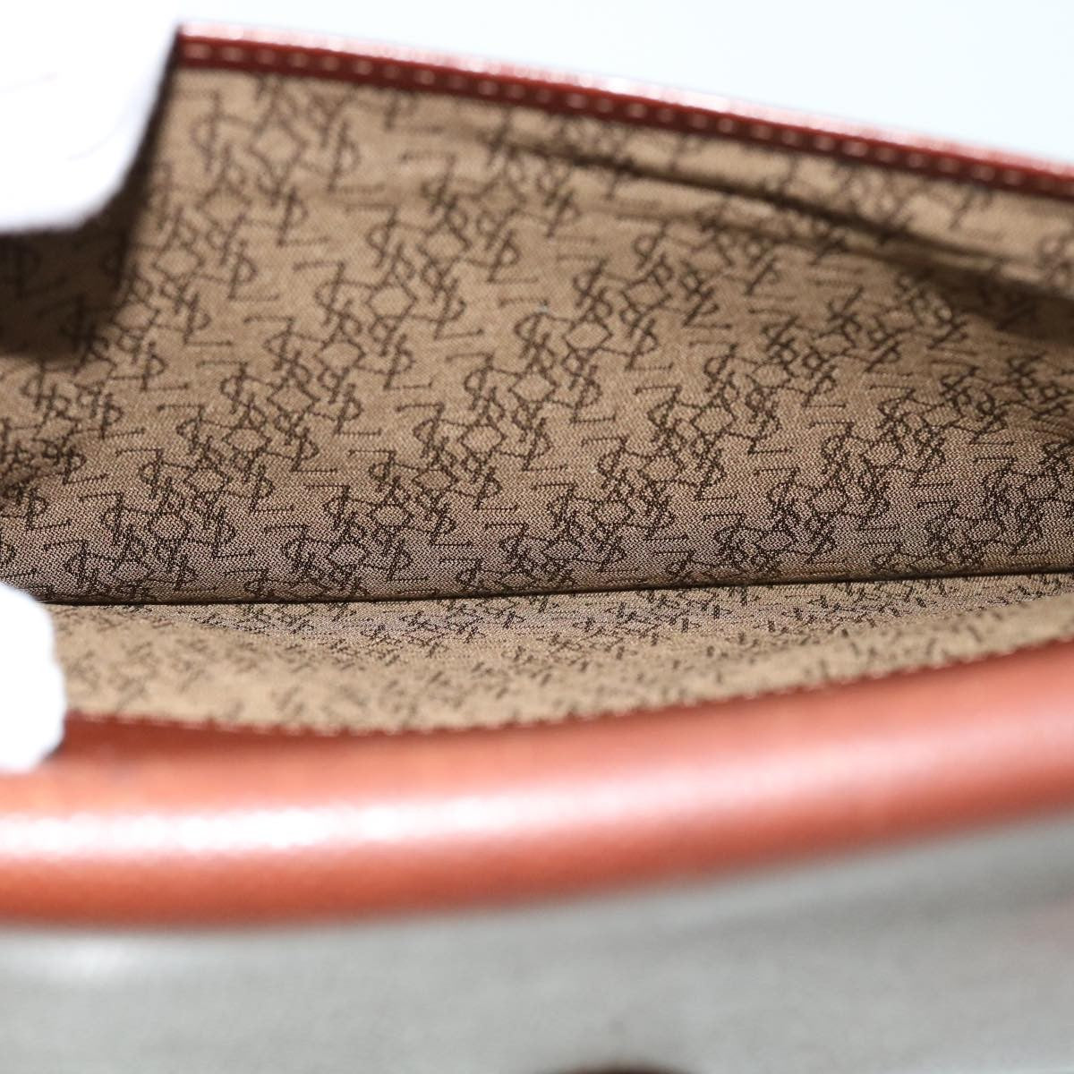 Saint Laurent Vintage Flap Document Holder Leather, BROWN, LEATHER, Briefcase