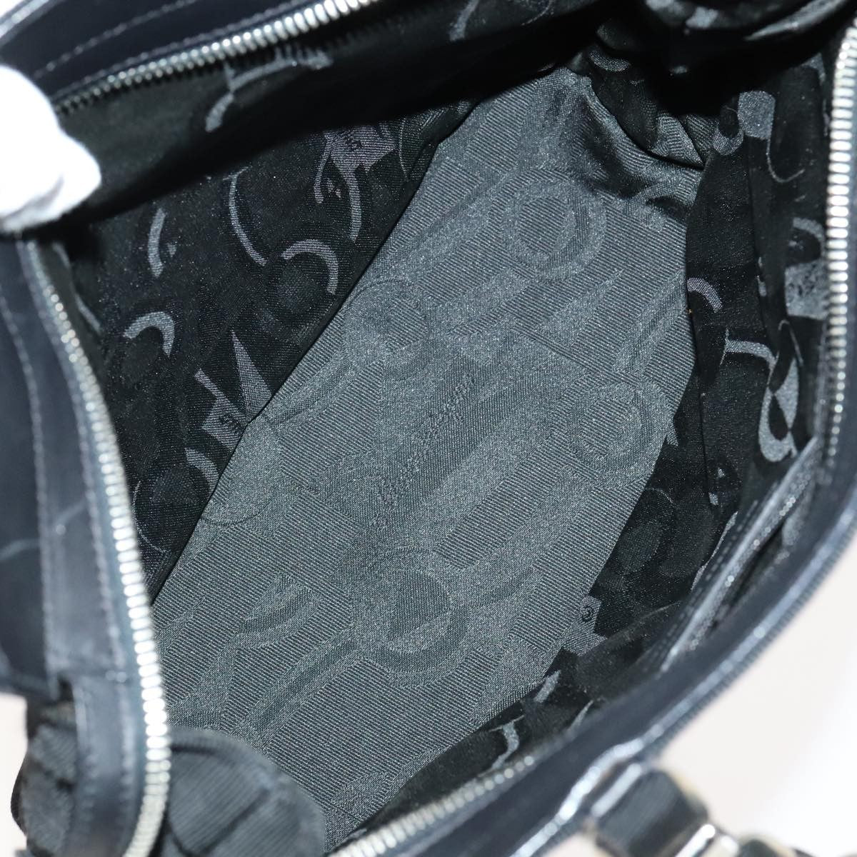 Salvatore Ferragamo Vala Handbag Canvas, BLACK, CANVAS, Handbag