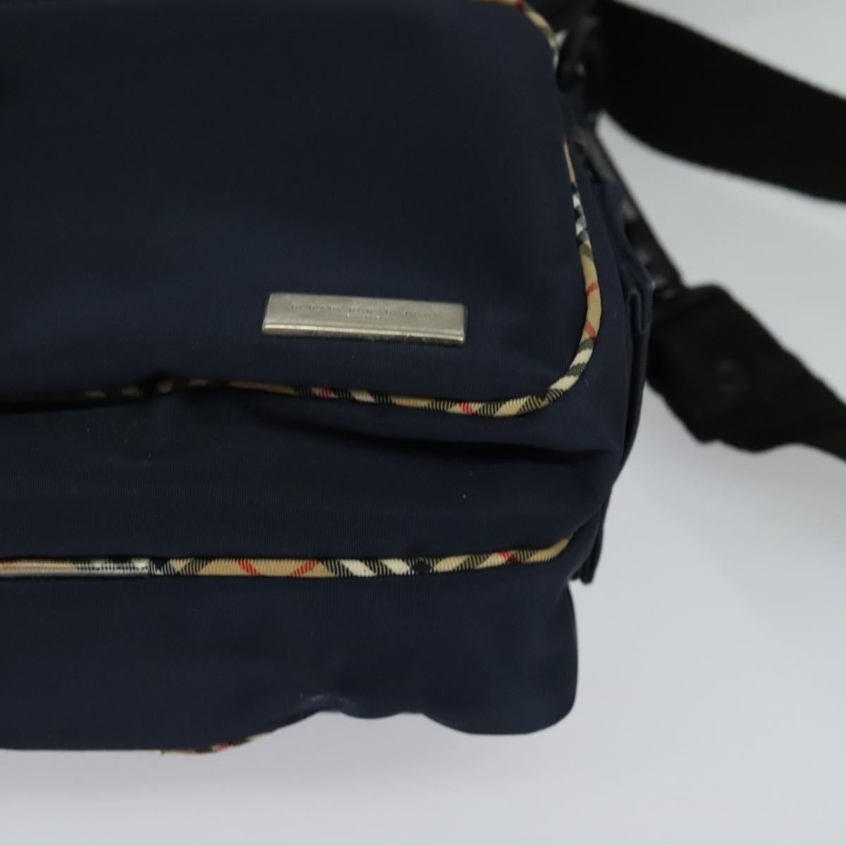 Burberry Vintage Shoulder Bag Nylon, NAVY, NYLON, Shoulder bag