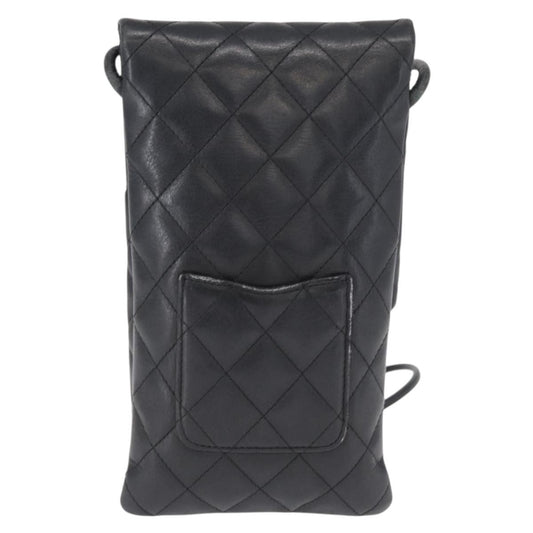 Chanel Cambon Flap Crossbody Bag Quilted Lambskin, SILVER, LEATHER, Shoulder bag
