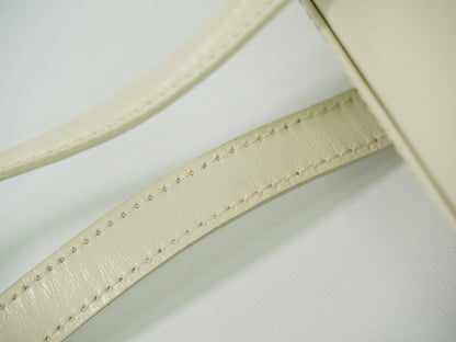 Loewe Anagram handbag Leather, WHITE, LEATHER, Handbag