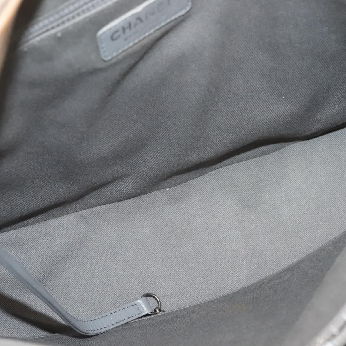 Chanel Quilted Boy Tote Quilted Aged Glazed Aged Calfskin, BEIGE, PATENT_LEATHER, Tote bag