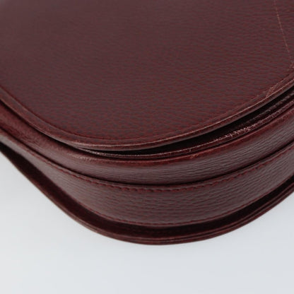 cartier Must de Cartier Shoulder Bag Leather, BURGUNDY, LEATHER, Shoulder bag