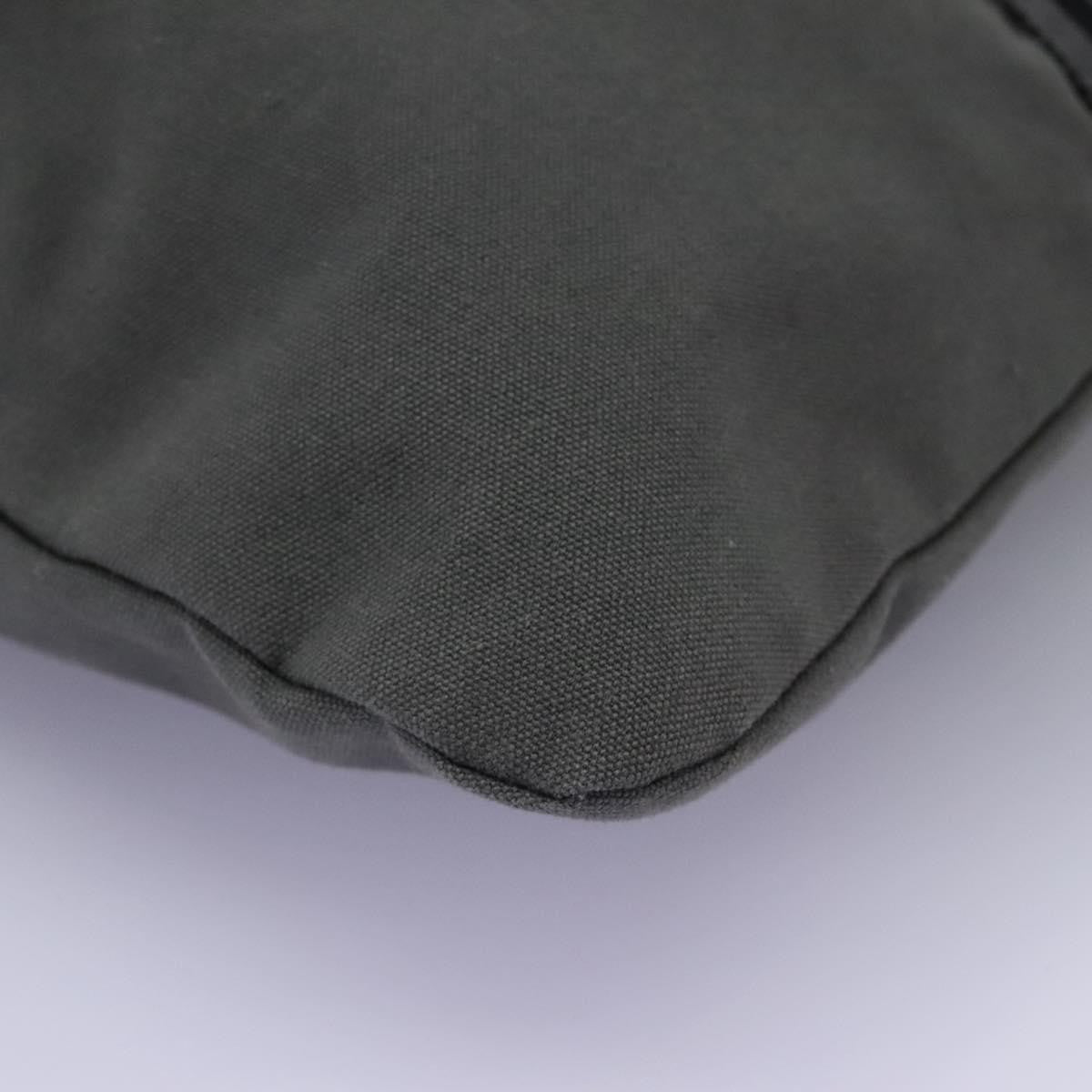 Hermes Fourre Tout Besace Messenger Bag Toile, GRAY, CANVAS, Crossbody bag