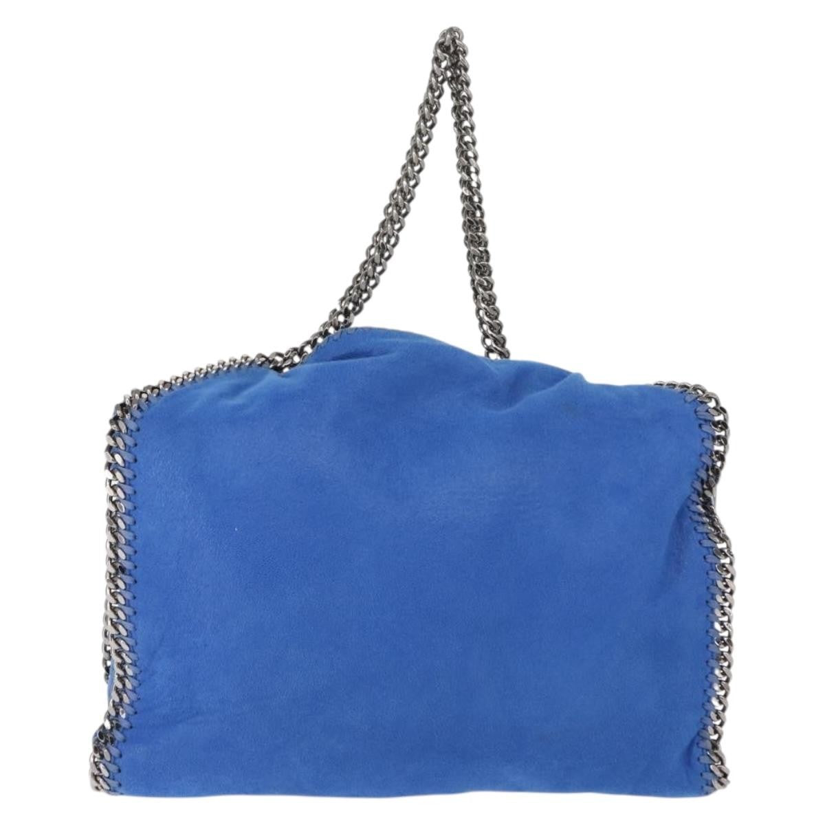 Stella McCartney Falabella Tote Shaggy Deer, BLUE, POLYESTER, Tote bag