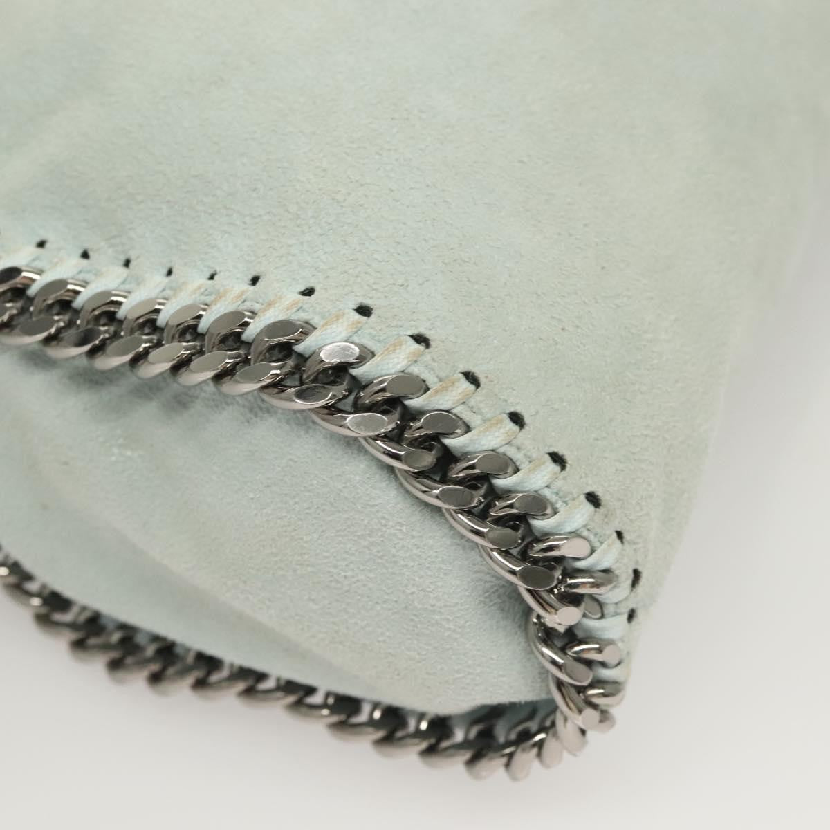 Stella McCartney Falabella Fold Over Crossbody Bag Suede, BLUE, SUEDE, Crossbody bag