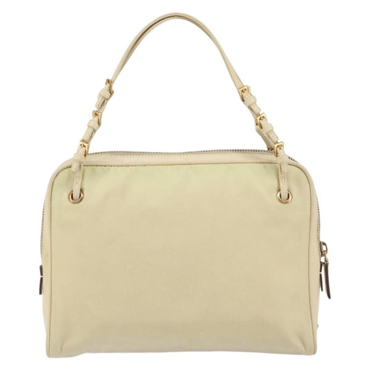 Prada Vintage Handbag Tessuto, BEIGE, NYLON, Handbag