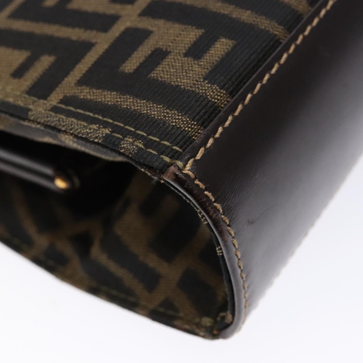 Fendi Vintage Zucca Zucca canvas, BROWN, CANVAS, Handbag