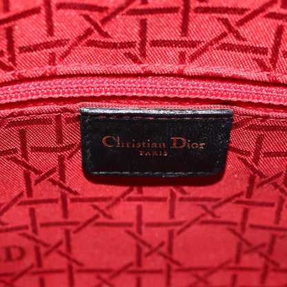 Christian Dior Vintage Lady Dior Bag Cannage Quilt Lambskin, BLACK, LEATHER, Handbag