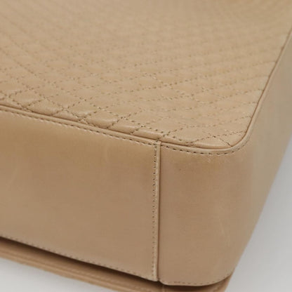 Bally Vintage Chain Shoulder Bag Quilted Leather, BEIGE, LEATHER, Shoulder bag