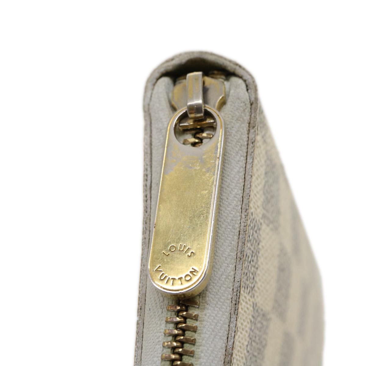 Louis Vuitton Zippy Organizer Damier, WHITE, CANVAS, Wallets