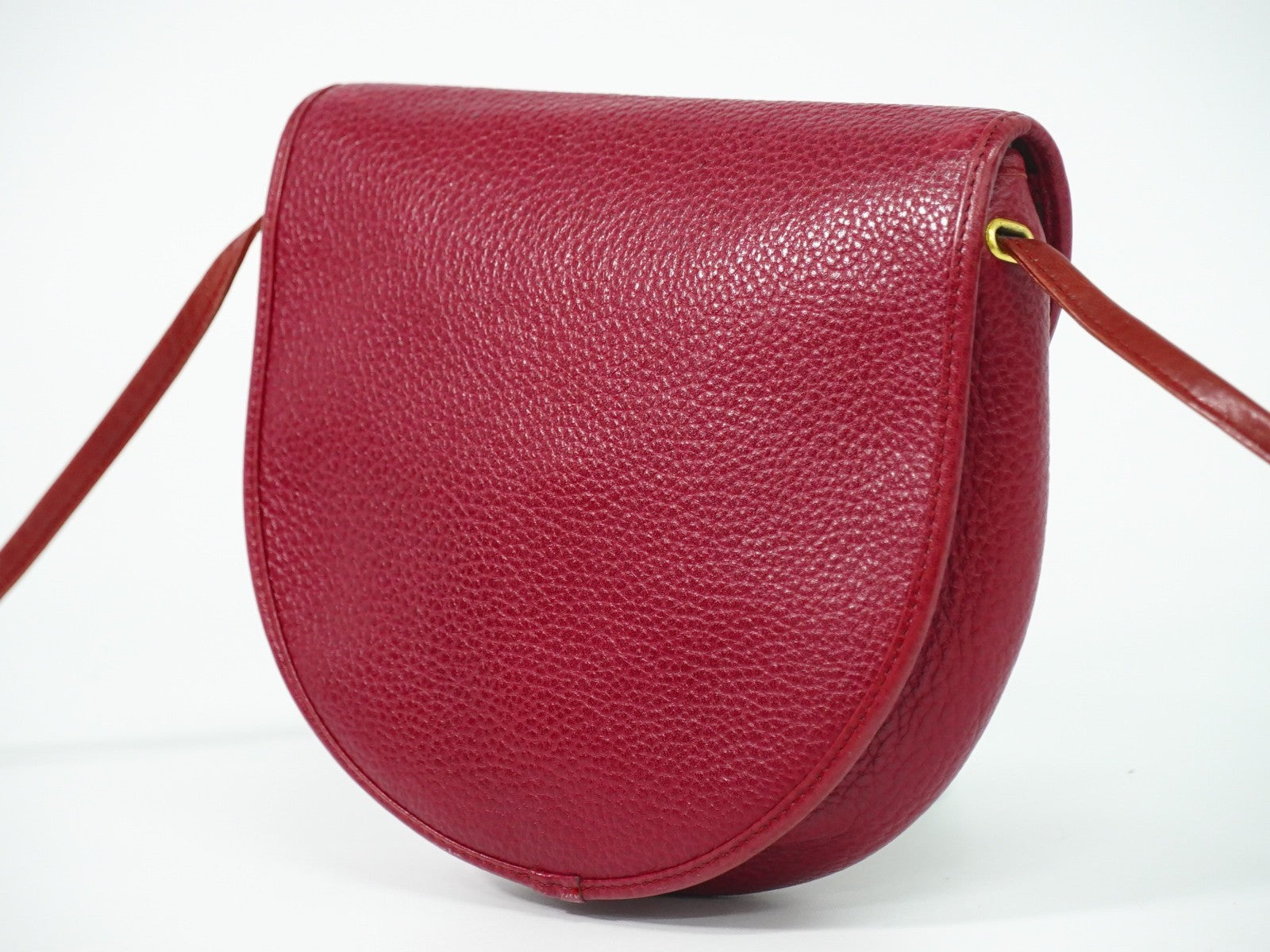 Christian Dior Vintage Shoulder Bag Leather, RED, LEATHER, Shoulder bag