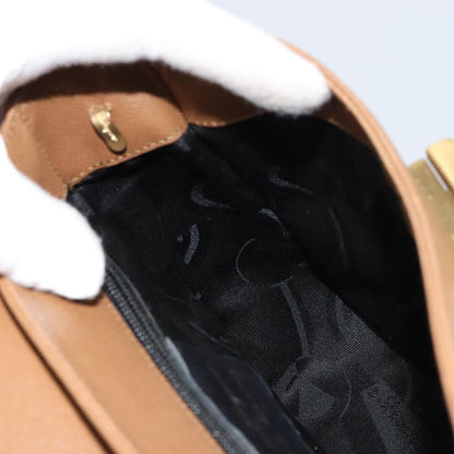 Salvatore Ferragamo Vintage Handbag Leather, BROWN, LEATHER, Handbag