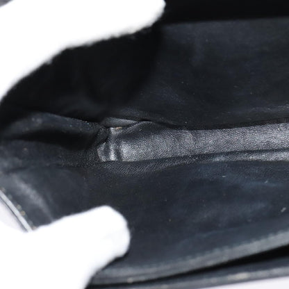 Gucci Vintage Flap Crossbody Bag Leather, BLACK, LEATHER, Shoulder bag