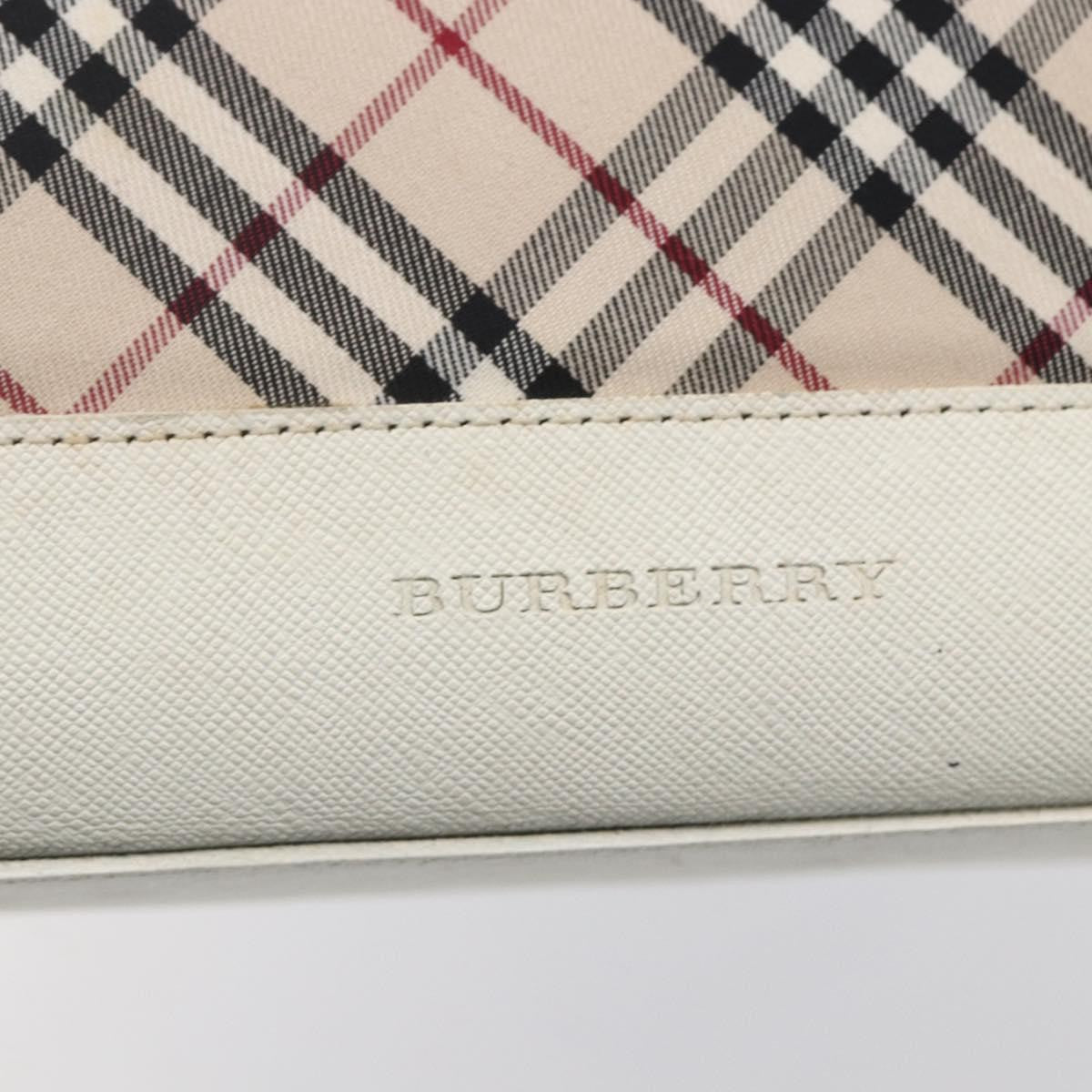 Burberry Nova Check Tote Canvas and Leather, BEIGE, CANVAS, Tote bag