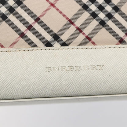 Burberry Nova Check Tote Canvas and Leather, BEIGE, CANVAS, Tote bag