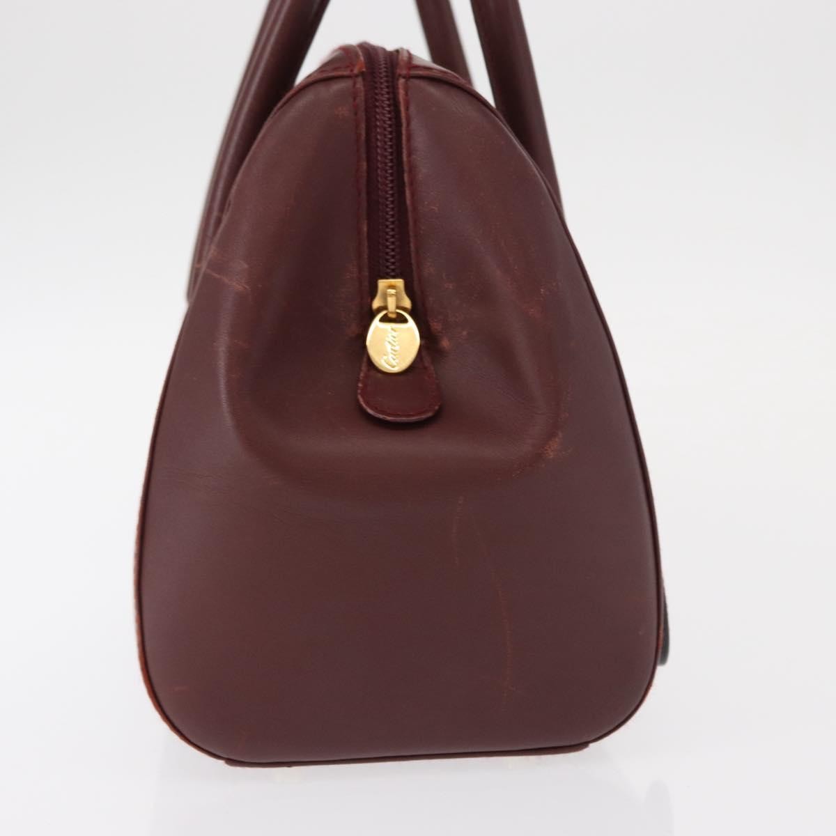 cartier Must De Cartier Leather, BURGUNDY, LEATHER, Handbag