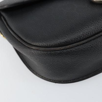 Christian Dior Vintage Honeycomb Flap Crossbody Bag Canvas and Leather, BLACK, CANVAS, Shoulder bag