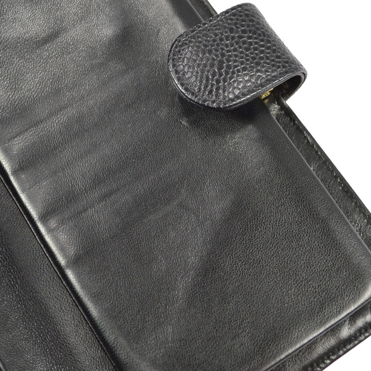 Chanel Timeless CC French Wallet Caviar, BLACK, LEATHER, Wallets