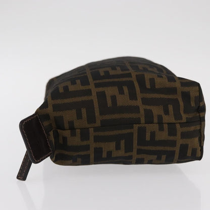 Fendi Logo Zucca Clutch PVC Leather, BLACK, CANVAS, Clutche & pouche