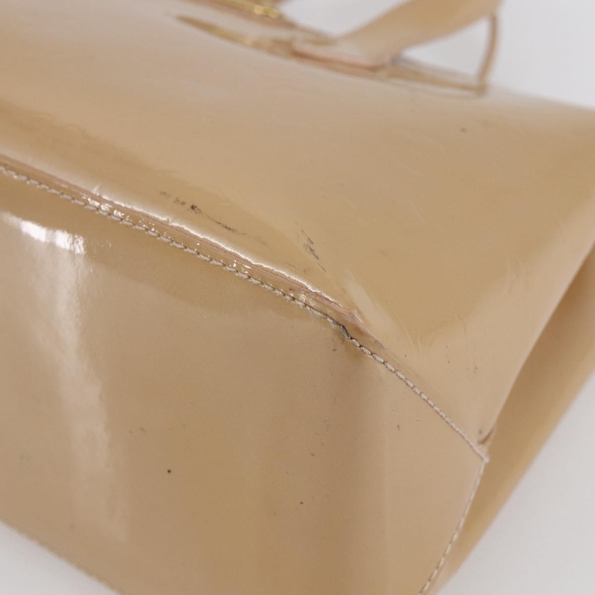 Louis Vuitton Wilshire Handbag Monogram Vernis, BEIGE, PATENT_LEATHER, Handbag