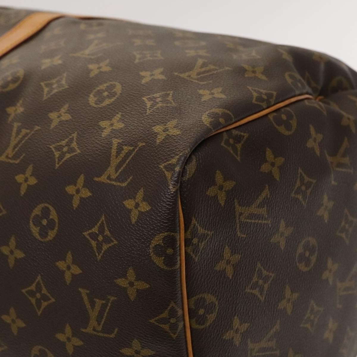 Louis Vuitton Keepall Bag Monogram Canvas, BROWN, CANVAS, Travel bag