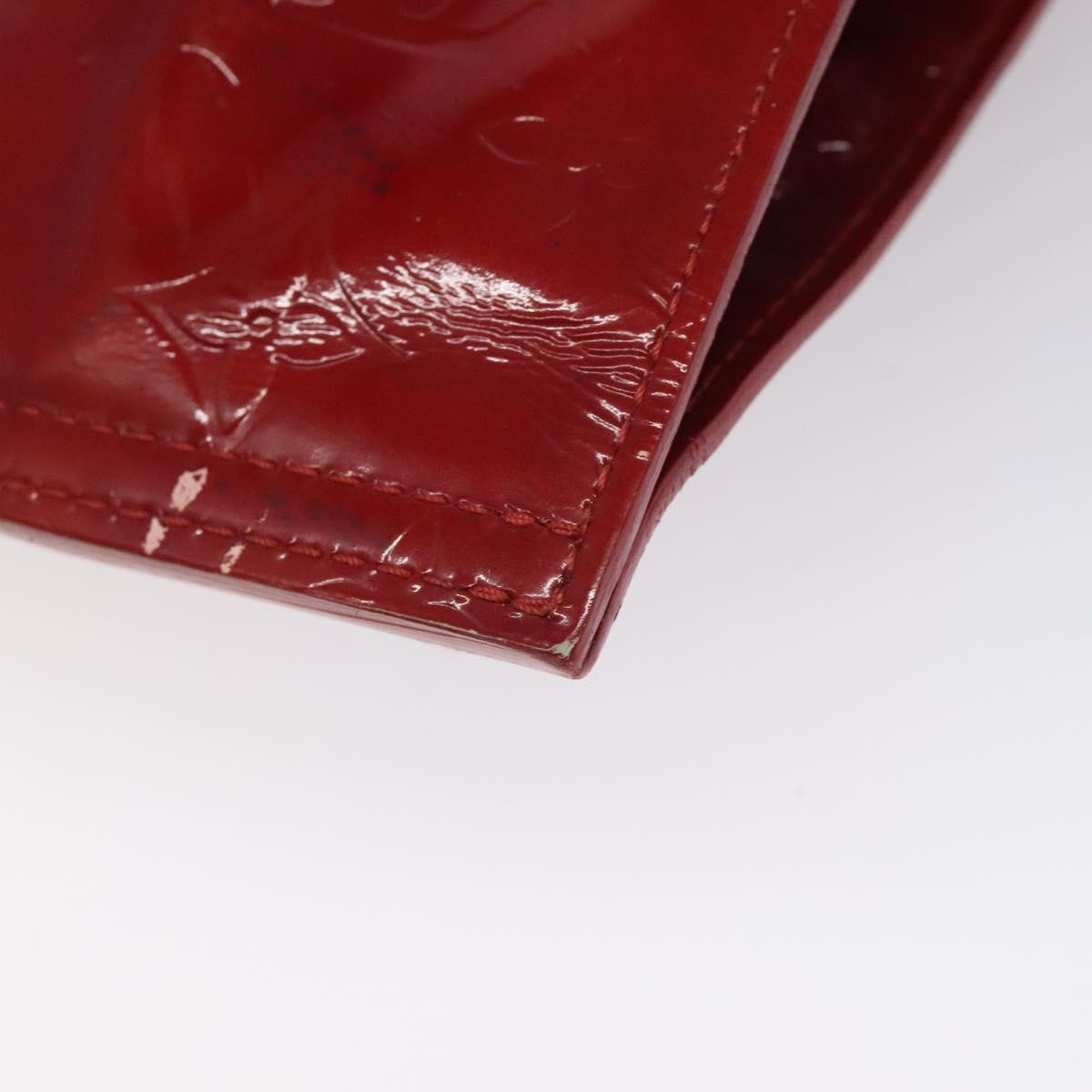 Louis Vuitton Stanton Handbag Monogram Vernis, RED, PATENT_LEATHER, Tote bag