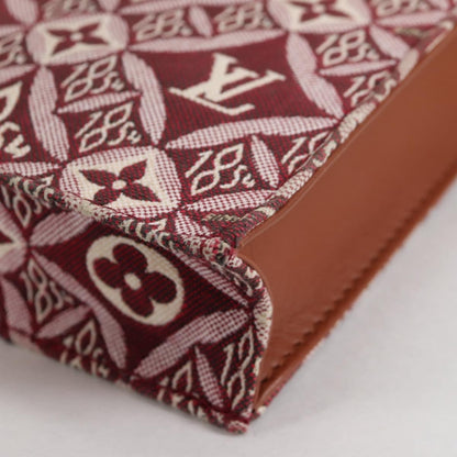 Louis Vuitton Petit Sac Plat Bag Limited Edition Since 1854 Monogram Jacquard, BROWN, CANVAS, Handbag