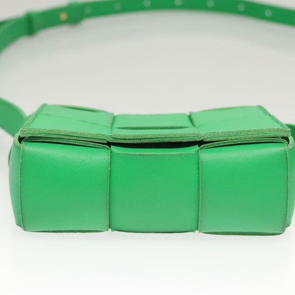 Bottega Veneta Cassette Crossbody Bag Maxi Intrecciato Leather, GREEN, LEATHER, Shoulder bag