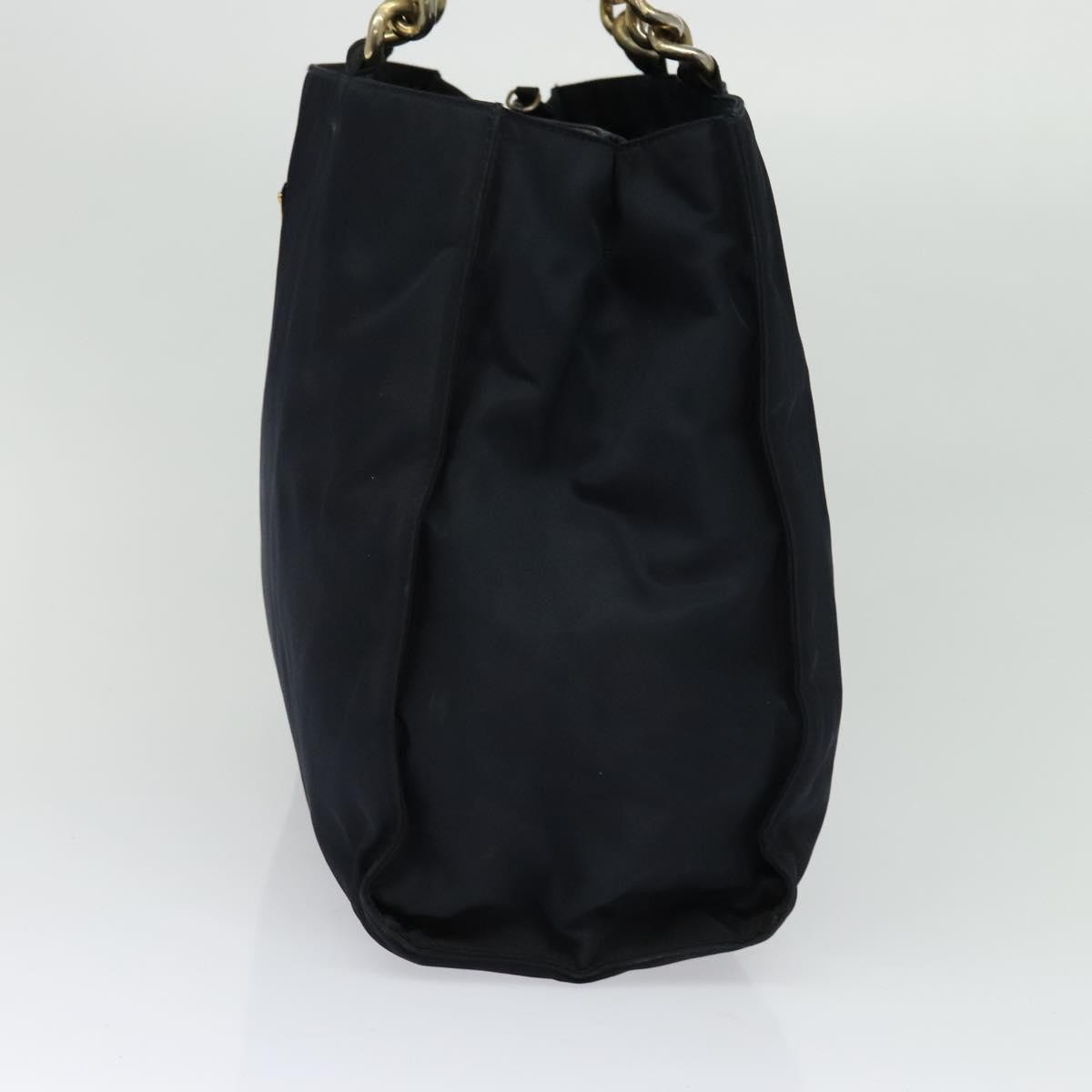 Prada Metal Handles Tote Tessuto, NAVY, NYLON, Tote bag