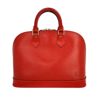 Louis Vuitton Vintage Alma Handbag Epi Leather, Red, Leather, Handbag