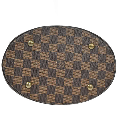 Louis Vuitton Marais Bucket Bag Damier, Brown, Leather, Shoulder Bag