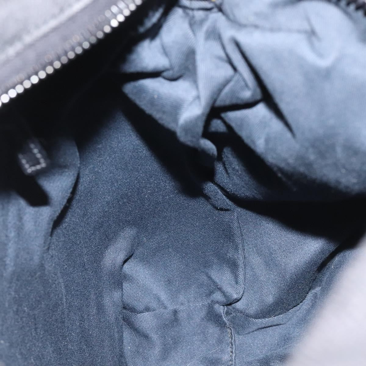 Gucci Vintage Shoulder Bag GG Canvas and Leather, BLACK, CANVAS, Shoulder bag