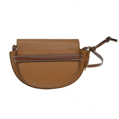 Loewe Gate Shoulder Bag Leather, BROWN, LEATHER, Shoulder bag
