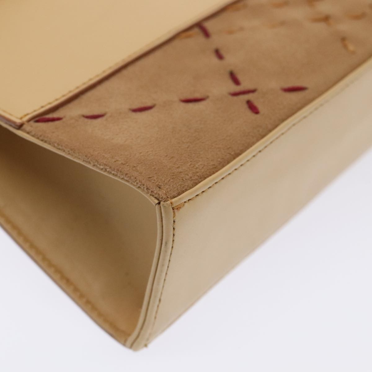 Burberry Vintage Handbag Leather, BEIGE, LEATHER, Handbag