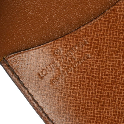 Louis Vuitton Porte Monnaie Gousset Canvas, BROWN, CANVAS, Wallets