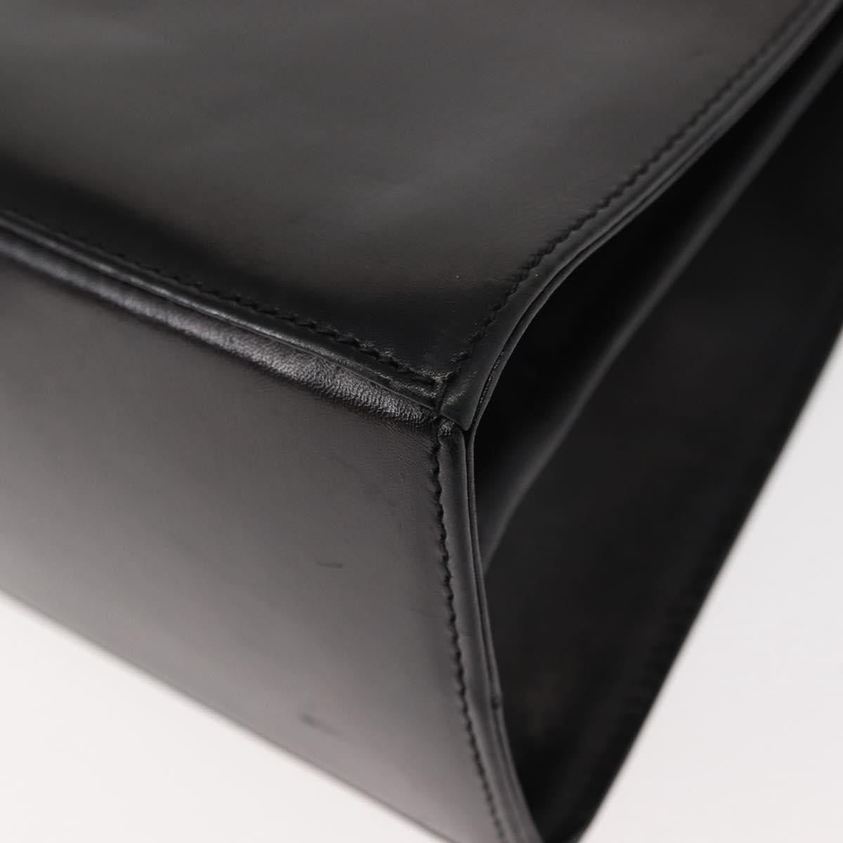 Salvatore Ferragamo Gancini Convertible Top Handle Bag Leather, BLACK, LEATHER, Handbag