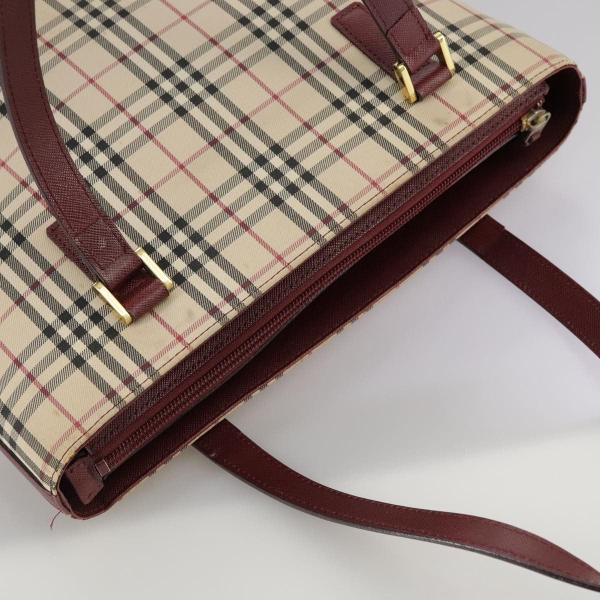 Burberry Nova Check Tote canvas check pattern, BEIGE, CANVAS, Tote bag