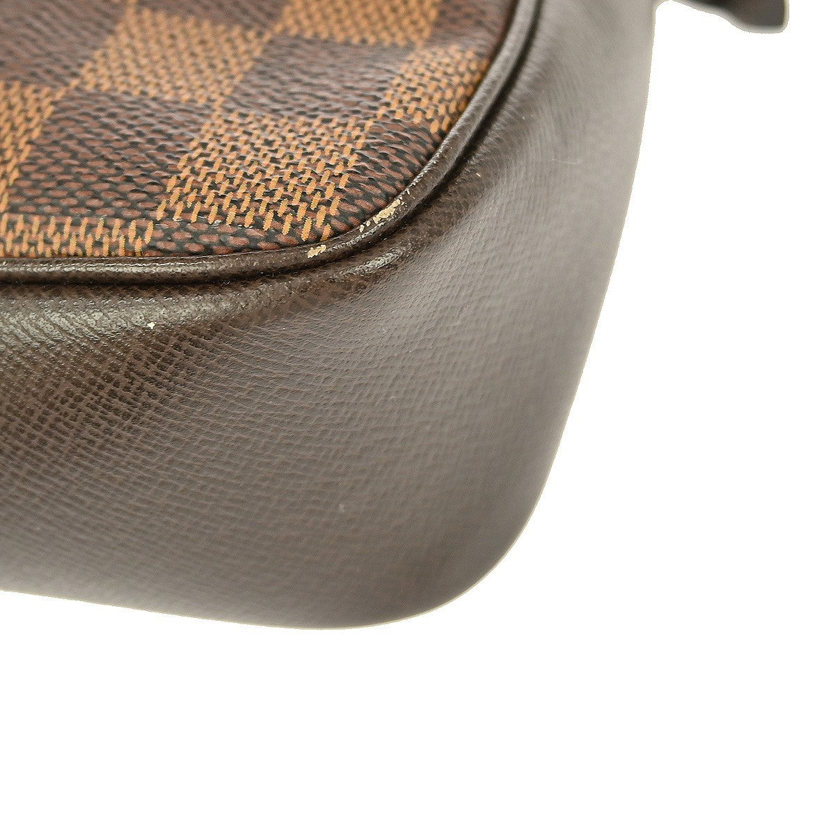 Louis Vuitton Trousse Make Up Bag Damier Canvas, BROWN, CANVAS, Clutche & pouche