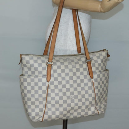 Louis Vuitton Totally Handbag Damier, WHITE, CANVAS, Tote bag