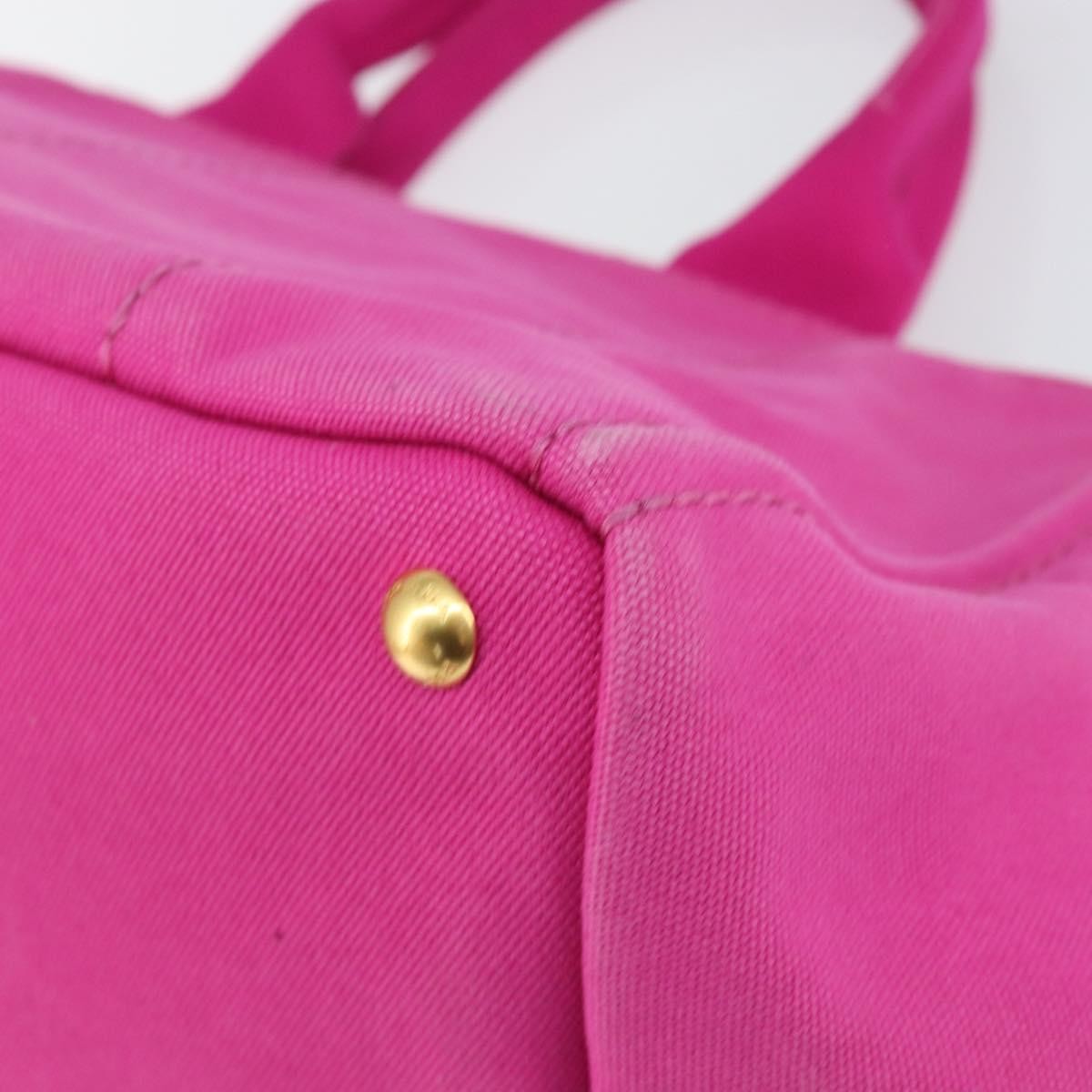 Prada Canapa Tote Canvas, PINK, CANVAS, Tote bag