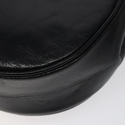 Saint Laurent Vintage Shoulder Bag Leather, BLACK, LEATHER, Shoulder bag